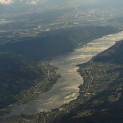 Flugwegposition um 13:39:38: Aufgenommen in der Nähe von Gemeinde Gnesau, Österreich in 3904 Meter
